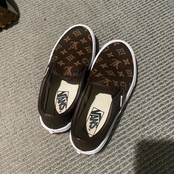 Brown Monogram Slip-On Shoes- LV theme Vans - Picture 3 of 5